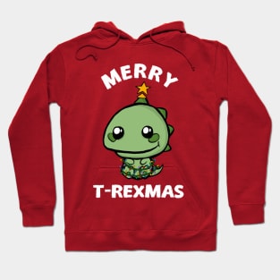 Merry T-Rexmas! - cute funny christmas design Hoodie